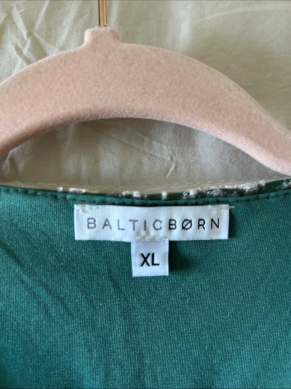 Baltic Born Deep Green Maxi Dress with Beaded Neckline